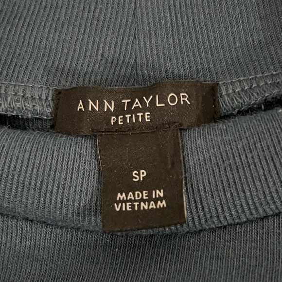 Ann Taylor Petite Mock Neck Cap Sleeve Top - Picture 4 of 5